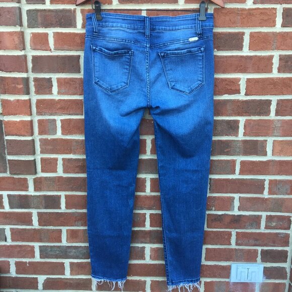 KanCan Jeans Mid-Rise Skinny Slim Fit Distressed  Size 9/28 Stretch - Picture 3 of 12